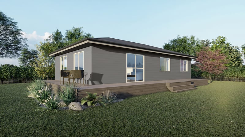 Three bedroom prefab home