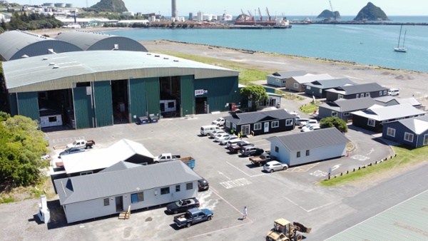 Resized image of New Plymouth factory taken by a drone