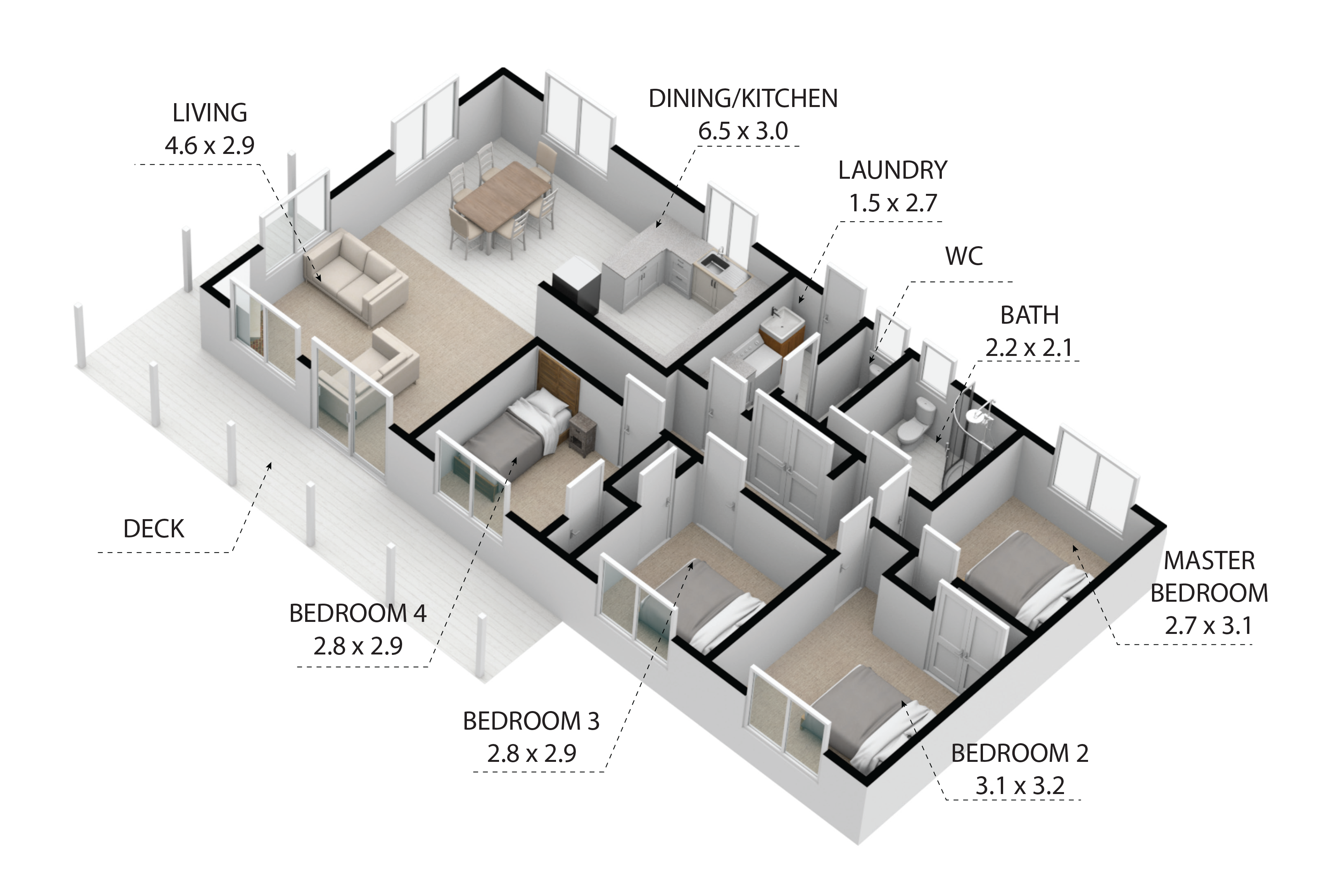 4 BEDROOM - WISCONSIN