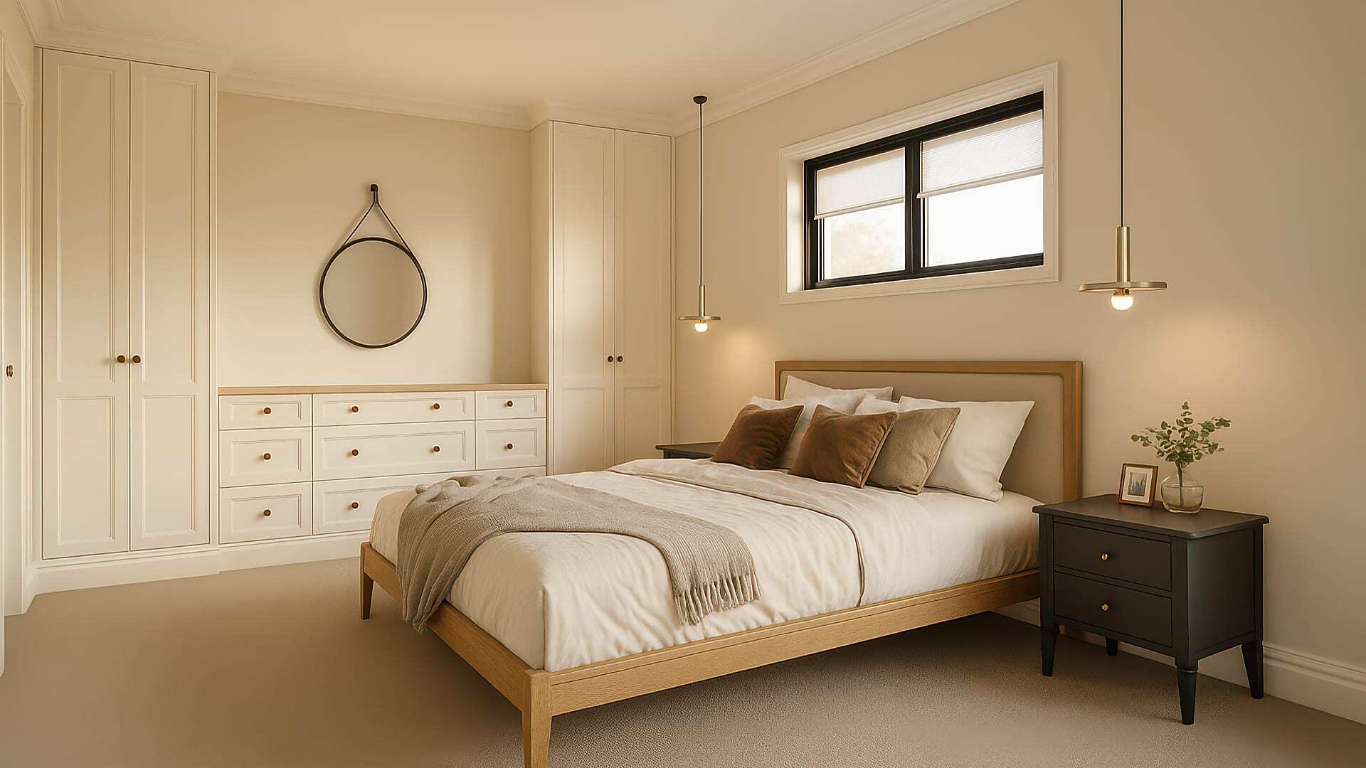 53m2 granny flat Bedroom Image