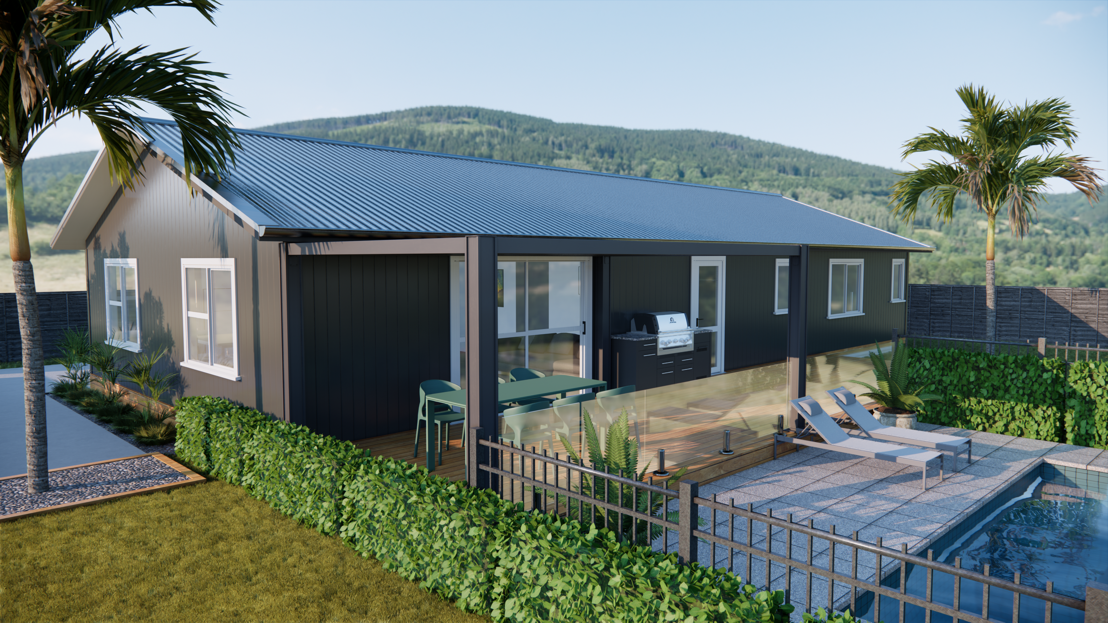 Takapuna Straight Gable - Vertical clad