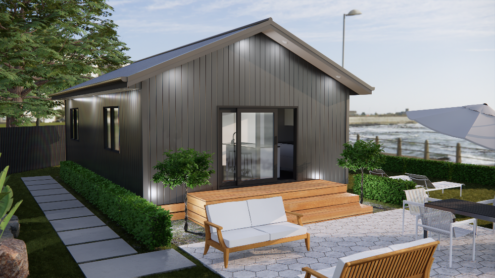 Villa - Straight Gable Vertical clad 2