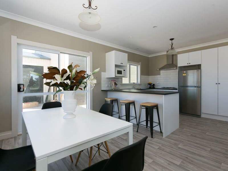 Standard kitchen inclusions on prefab home