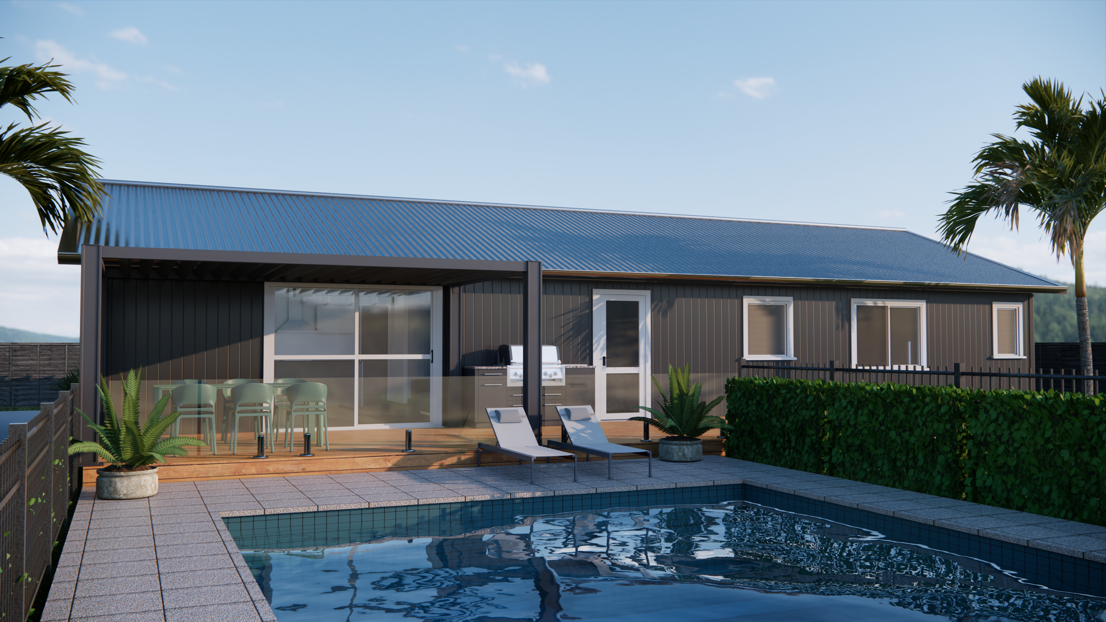 Takapuna - Straight Gable Vertical Clad